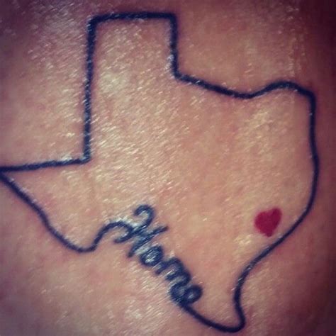 An outline tattoo can work for any design that a. Cute Texas tattoo(: | State tattoos, Shape tattoo, Bff tattoos