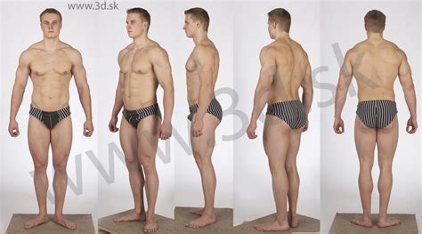 Human body of a man with human body front and back pictures by ankomando 13/617. Leandro Castagno - Human Texturing Study