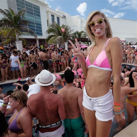 It wasn't easy to pick the top 4 college spring break beach parties. Devon Windsor, Rachel Hilbert At Victoria's Secret PINK ...