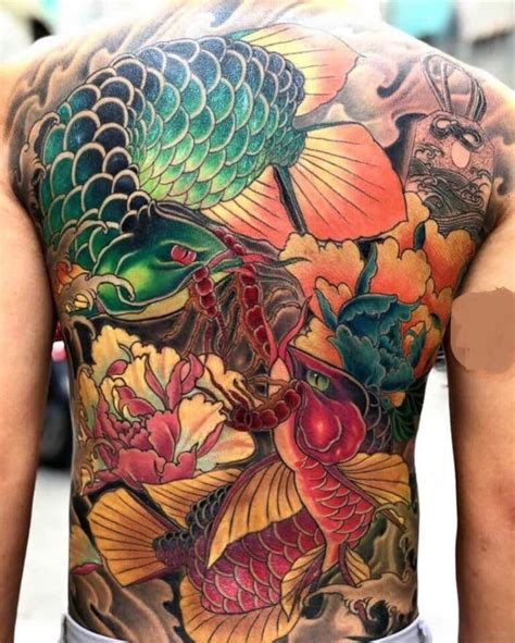 Hình xăm cá chép vượt vũ môn quan kín lưng. Hình Xăm Lưng Ý Nghĩa ️ Tattoo Nửa Lưng Nam Nữ Đẹp