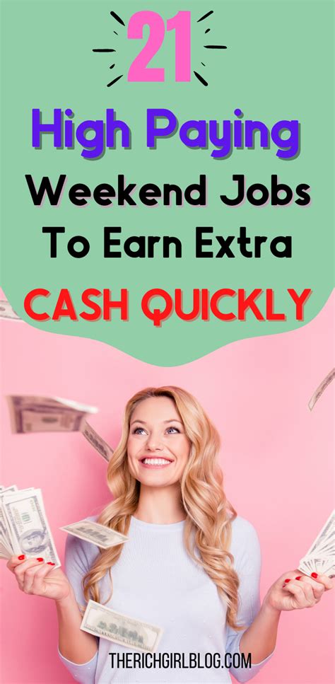 21 of the Best High Paying Weekend Jobs To Make Extra Cash | Weekend ...