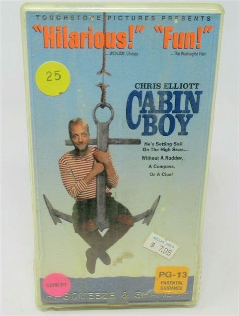 This script is a transcript that was painstakingly transcribed using the screenplay and/or viewings of cabin boy. CABIN BOY VHS VIDEO MOVIE, CHRIS ELLIOTT, JAMES GAMMON ...