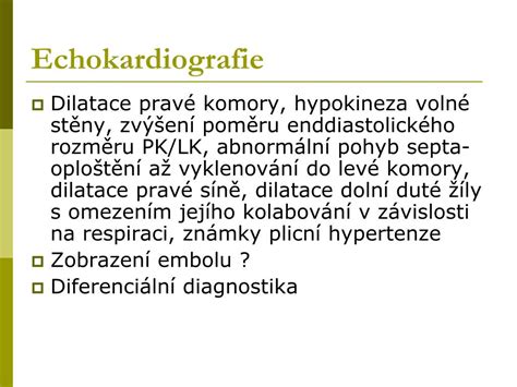 Maybe you would like to learn more about one of these? PPT - Plicní hypertenze a plicní embolie PowerPoint ...