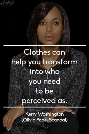 Washington's character, olivia pope, is partially based on former. Kerry Washington | Olivia Pope #Scandal #Fashion #Quote ...