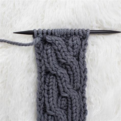 K = knit p = purl cable 6 back = slip next 3 sts onto cable needle, hold back, k3 from. Day 6 : Crossing Pathways Cable Knit Stitch ...