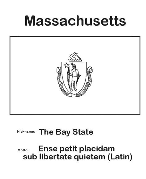 Maybe you would like to learn more about one of these? Massachusetts Flag Coloring Page - Coloring Home