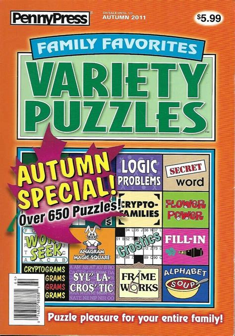 Logic puzzles come in all shapes and sizes, but the kind of puzzles we offer here are most commonly referred to as logic grid puzzles. Penny Press Magazine Family Favorites Variety Puzzles ...