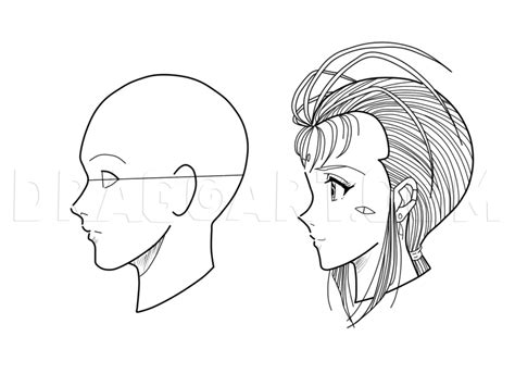 Anime how to draw side view. How To Draw Fantasy Anime Girl, Step by Step, Drawing Guide, by One_Condition | dragoart.com