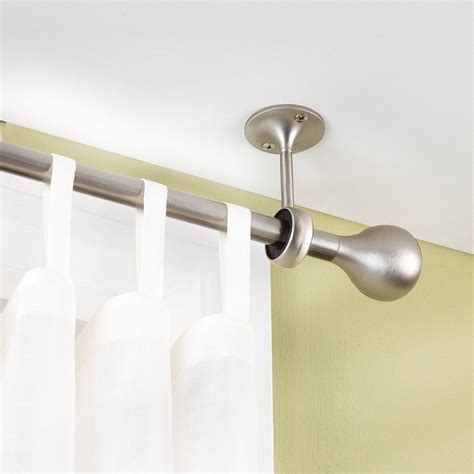 Determine where you want to position your picture rail on the wall. Curtain Rod Hung From Ceiling - Most households use rods ...