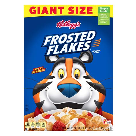 The frosting makes it sparkle. Kellogg's Frosted Flakes Cereal - Sweet Breakfast that ...