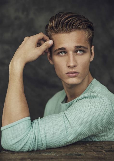 If you want more to see another mens slick back hairstyle let me know! Pin by Hponte on Models | Blonde male models, Male model ...