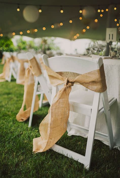 1,145 wedding chair bows products are offered for sale by suppliers on alibaba.com, of which sashes accounts for 19%, gift ribbon accounts for 1%. Burlap Chair Bows | Barn Wedding DIYs | POPSUGAR Smart ...