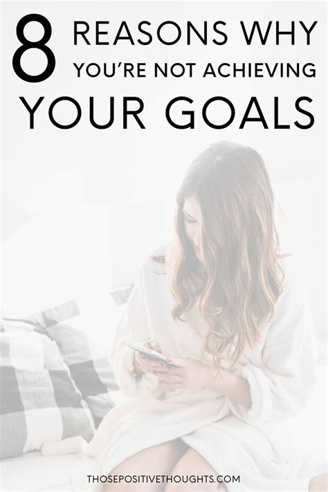 I am so excited to continue to watch you make your ideas soar! Why You're Not Achieving Your Goals (With images ...