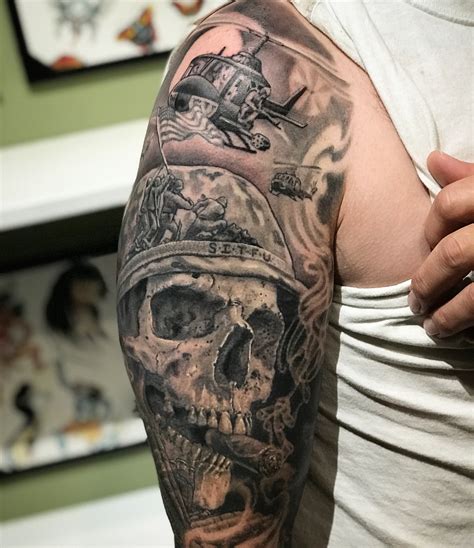 The military is full of men and women who are full of pride. Skull Soldier Tattoo | Veteran Ink