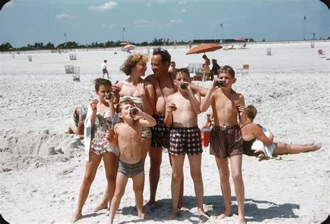 He says he is 56 years old, but nobody him. Jones Beach, NY 1955 | Everyone's happy. The parents nod ...