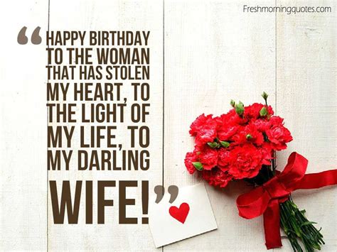 50+ Romantic Birthday Wishes for Wife - Freshmorningquotes | Birthday wishes for wife, Wife ...