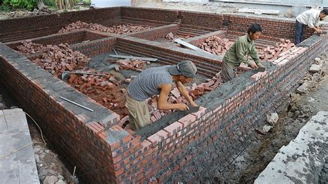 Slab foundations are simply a solid concrete surface on which the house sits. Techniques Build Foundation Beam Concrete Steady - Install ...