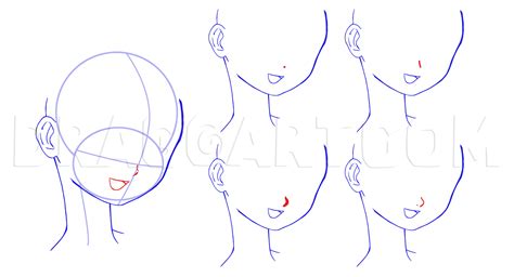 Anime view front nose anime drawings cartoon clip art boy drawing. How To Draw Anime Girl Faces, Step by Step, Drawing Guide, by Desi_bell | dragoart.com