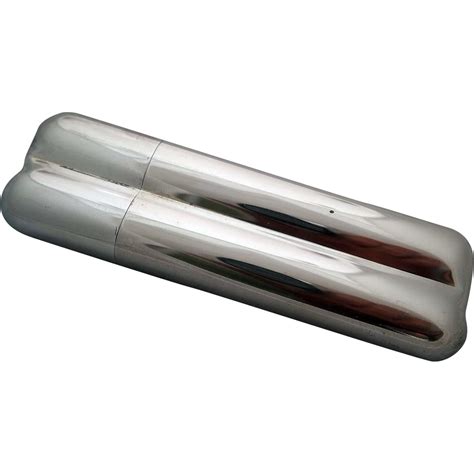 Sterling Silver Double Cigar Tube | Cigar tube, Sterling, Sterling silver