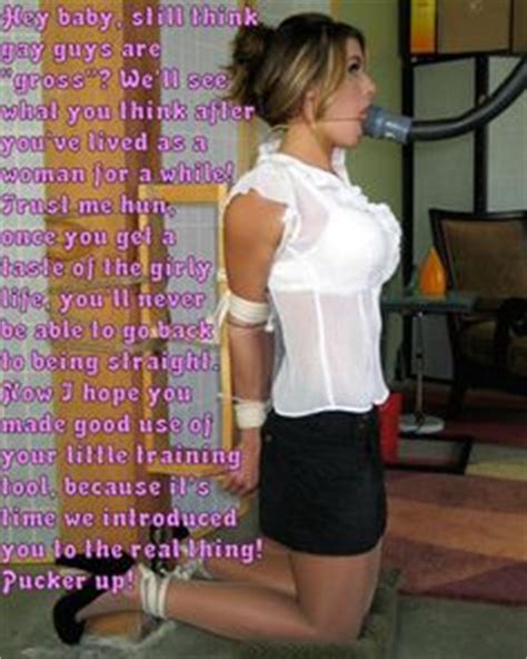 Other times, someone might be tied up humorously as the result of some mishap. Sissy caps