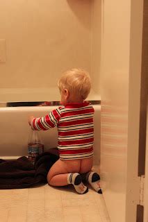 There is no one best time to bathe your baby. Baby Durso: Because everyone loves baby butts!