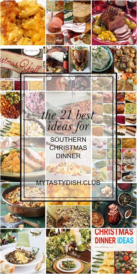 In the case of a southerner, foods like roasted turkey, collard greens, mashed potatoes, macaroni and cheese, potato salad, corn bread dressing, cranberry. The 21 Best Ideas for southern Christmas Dinner | Christmas dinner sides, Christmas recipes ...