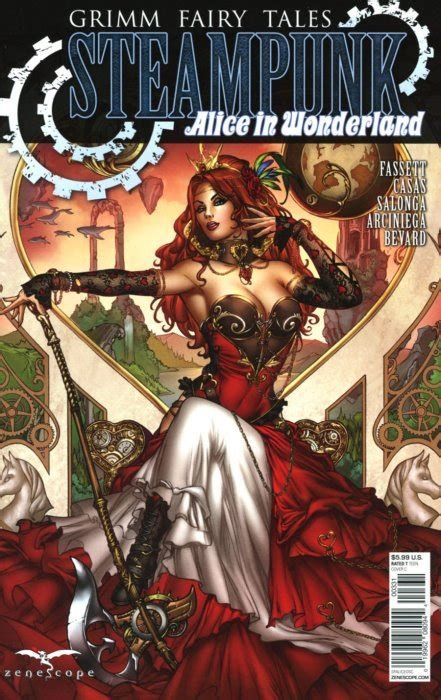 Adult coloring book reviews • fairy tales. Grimm Fairy Tales Presents: Steampunk - Alice In ...