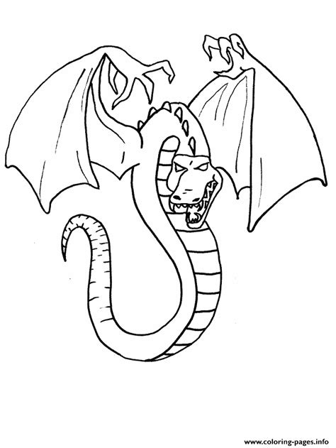 Top 25 printable dragon coloring online amazing. Evil Dragon Coloring Pages Printable