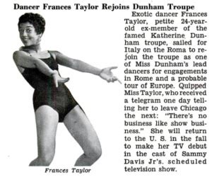 I call them the king and queen, and when she passed away in 2018, i'm pretty sure. Frances Taylor Davis - MOBBallet.org