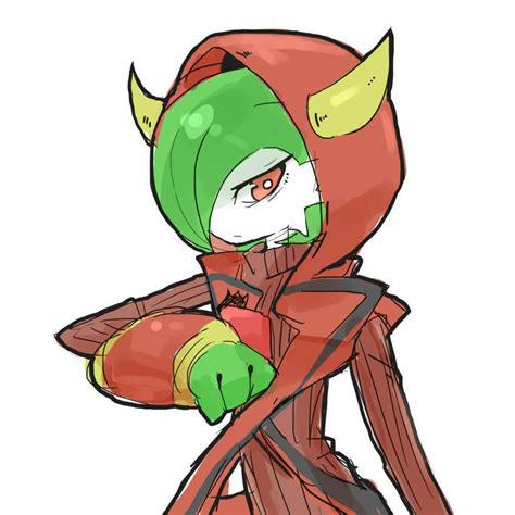 In a double battle , horn leech can target any pokémon around the user. 1girl cosplay fake_horns female gardevoir green_hair ...