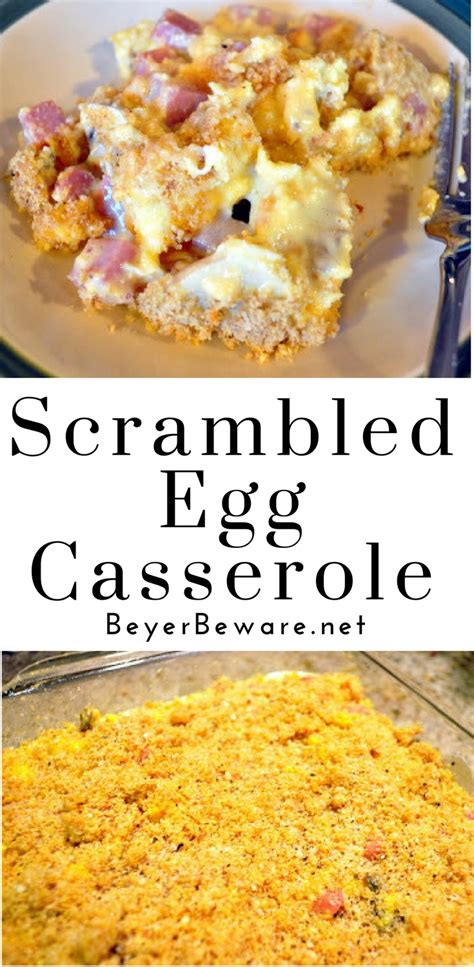 More images for how to bake scrambled eggs » This simple scrambled egg casserole is a creamy, cheesy ...