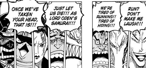 You are reading one piece spoilers & raw chapter 1007 in english. One Piece Cliffhanger Teases the Samurai's Deaths