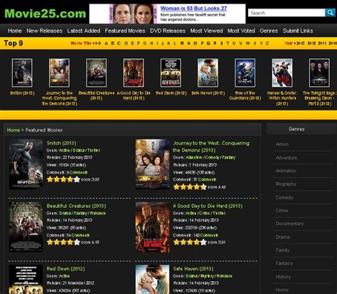We have over 300.000 videos and most of them is in hd with free access. Watch movies online - Movie25 - Watch Movies Online