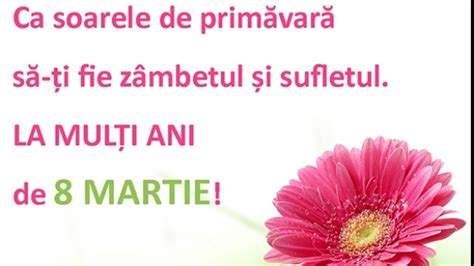 Fie ca vrei sa trimiti un mesaj de 8 martie pentru mama sau pentru iubita, aici vei gasi mesaje diverse, cu tonalitati diferite. MESAJE DE 8 Martie 2016. Cele mai frumoase urari dedicate...