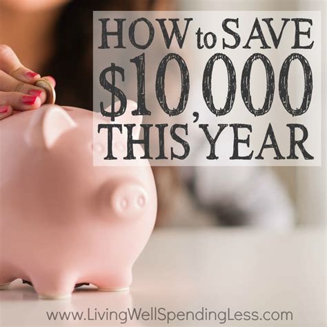 For example use a notebook or the notes app to list your goals for the year. How to Save $10,000 This Year | Smart Money Advice