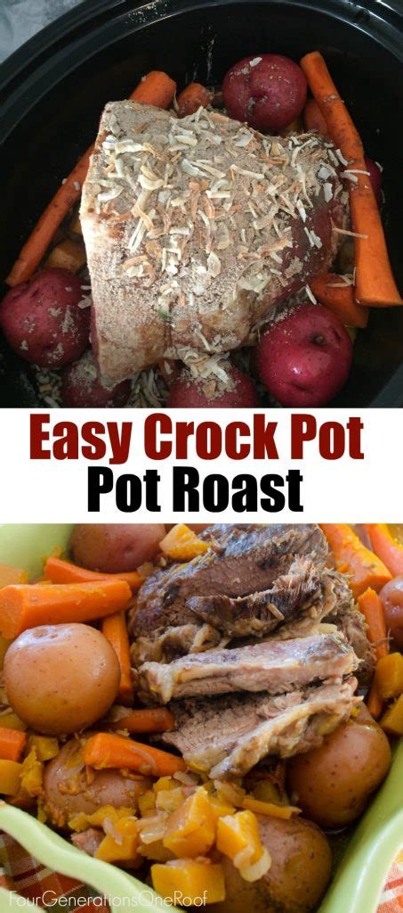 It will be sooooo good! Mom's Crock Pot Pot Roast - Four Generations One Roof