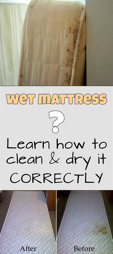 See more ideas about mattress cleaning, cleaning, mattress. Wet mattress? Learn how to clean and dry it correctly ...