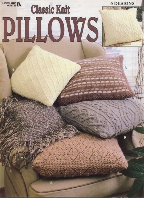 Discover free knitting patterns for socks, accessories, toys, hats, mittens, home décor and more. Classic+Knit+Pillows+Pattern+Book+Leisure+Arts+3180 ...