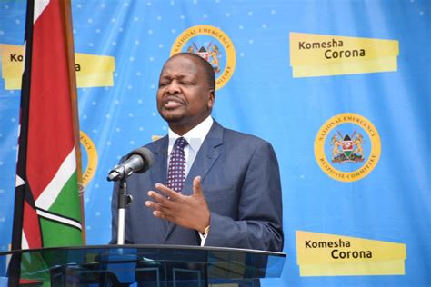 Health cabinet secretary, mutahi kagwe has disclosed little known details of how this pandemic has affected his my son was in self quarantine in my house, we were actually talking through the door. CS Kagwe: Don't buy masks from 'dirty' vendors