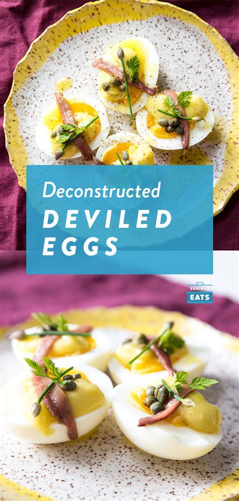 From classic and simple deviled egg recipes to more unique ones (with bacon, relish, and more!), here are all the best and easy ways to make deviled eggs for the holidays, easter buffalo deviled eggs. Deconstructed Deviled Eggs With Mayonnaise, Anchovies, and ...