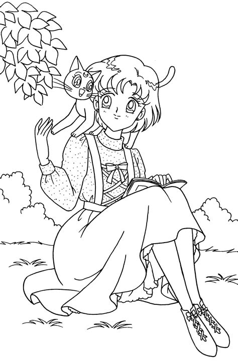 You can also do online coloring for sailor mercury and sailor mars in sailor moon coloring page directly from your ipad, tab or on our webpage here Pin by Katheryn Ford on Dibujitos Sailor Moon | Sailor ...