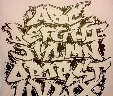 The spanish alphabet, or abecedario. Badass Graffiti Alphabet Letters Az Styles ~ Drawing ...