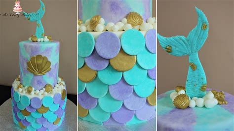 How to make a mermaid braid. Mermaid Cake Tutorial! - YouTube