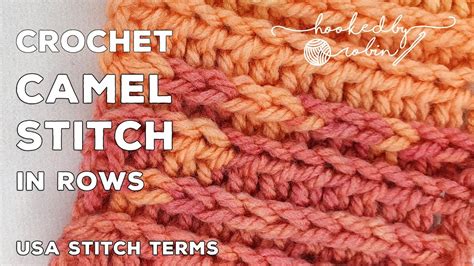 I love this stich so much and use it in most of my projects. Crochet Camel Stitch in Rows | HDC in the 3rd Loop | Faux ...