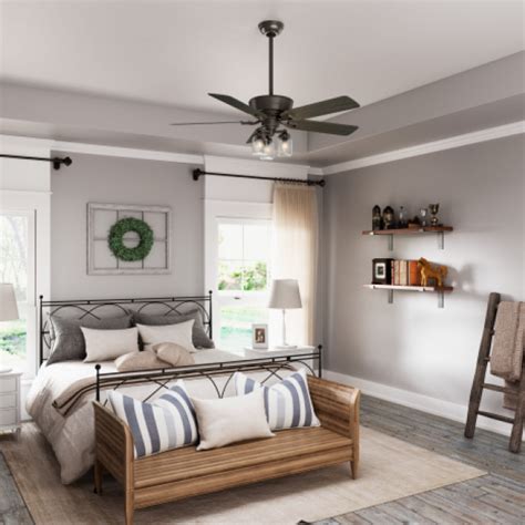 And, just like all hunter ceiling fan motors, its covered by hunter's limited lifetime warranty. Hunter Channing 52 in. LED Indoor New Bronze Ceiling Fan ...