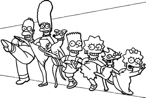 Dltk's crafts for kids free printable coloring pages. Simpsons Family Coloring Pages