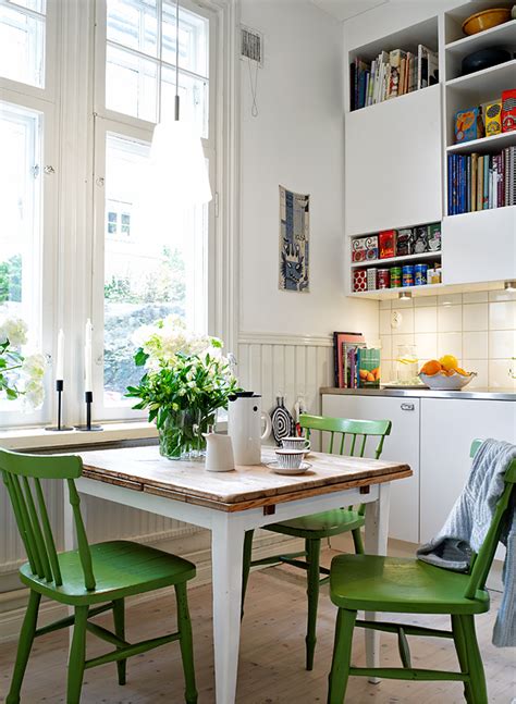 Often tucked in the back of the house, it had room for just the bare essentials. small kitchen dining | Interior Design Ideas