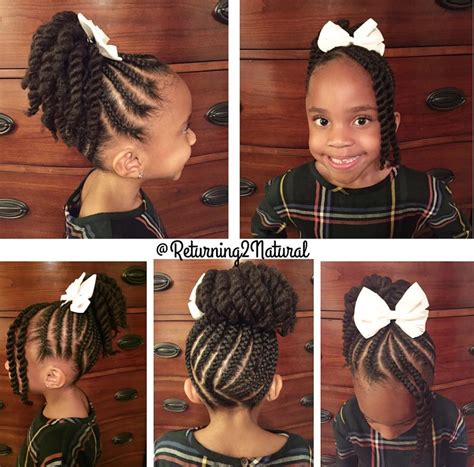 Styling a toddler's natural hair can be challenging because they might have a different hair texture from you and their older siblings. So cute @returning2natural - Black Hair Information