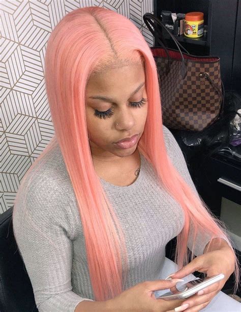 Check spelling or type a new query. Pink Straight Ombre Wig 100% Human Remy Hair Hairstyle and ...