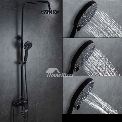 The finish of the oil the fontana shower systems, and fontana oil rubbed bronze shower fixtures comes in oil rubbed bronze handheld. Shower Faucet Systems Brass Oil-Rubbed Bronze Black Wall ...